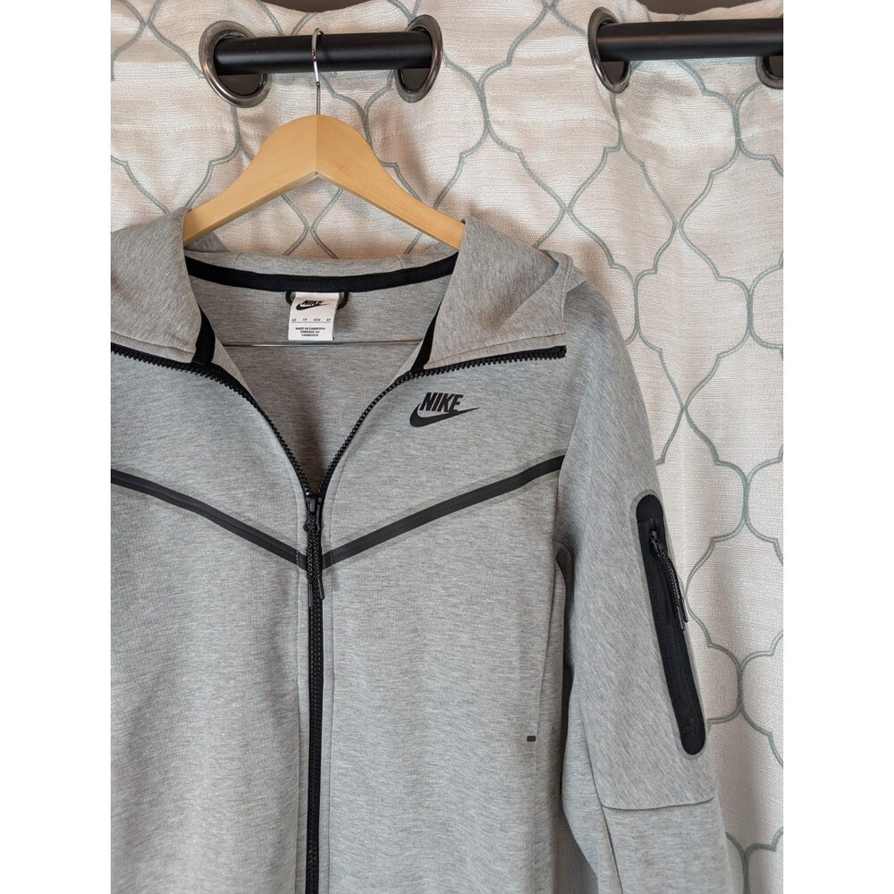 Nike Tech Fleece Windrunner Full-Zip Hoodie - Gray/ Black (CU4489-063) Men's XS
